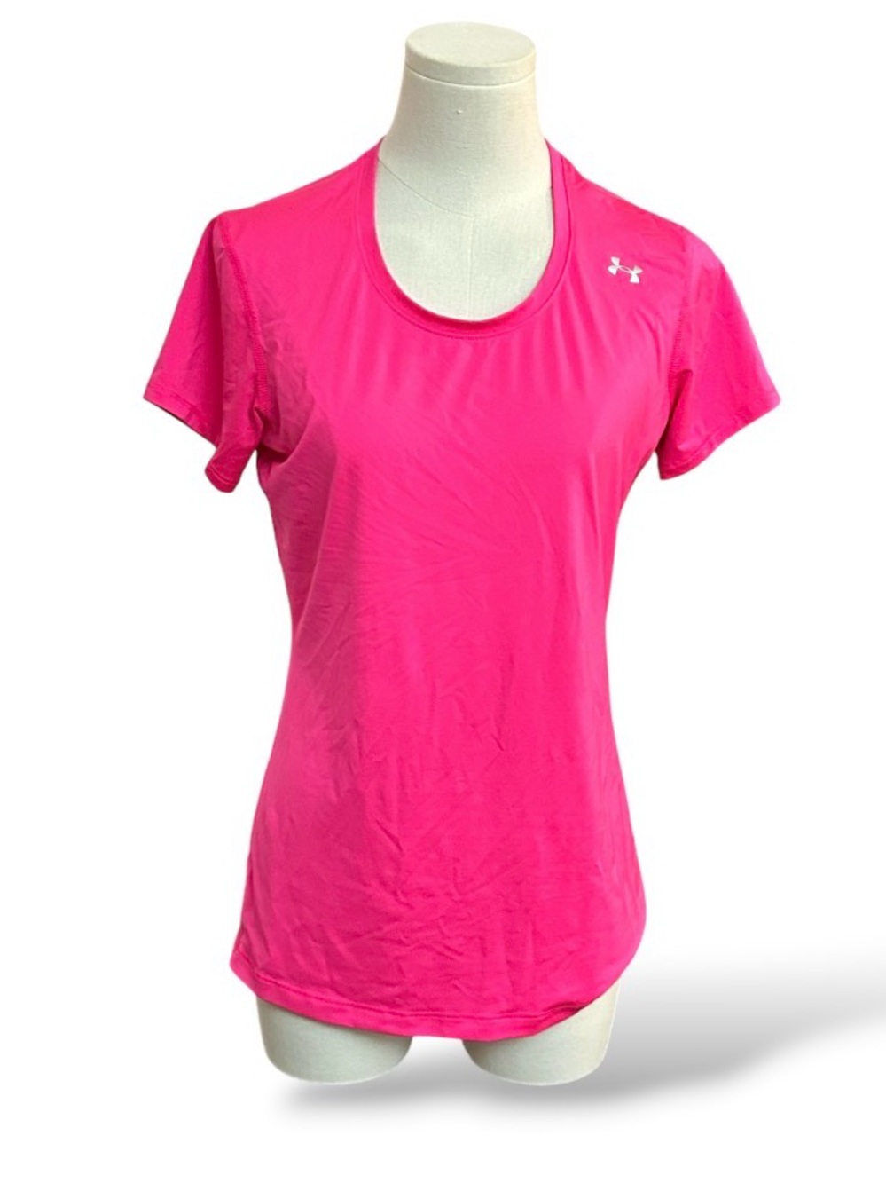 Under Armour Women's HeatGear Short Sleeve Performance Tee Pink Size M (H16)